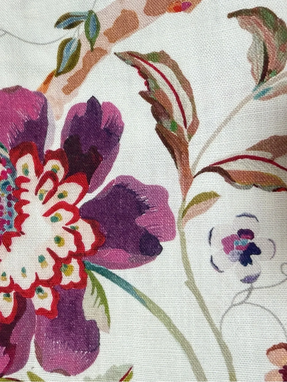Johnny Was Kirby King Pillow Sham 100% Cotton Floral Bird 20x36